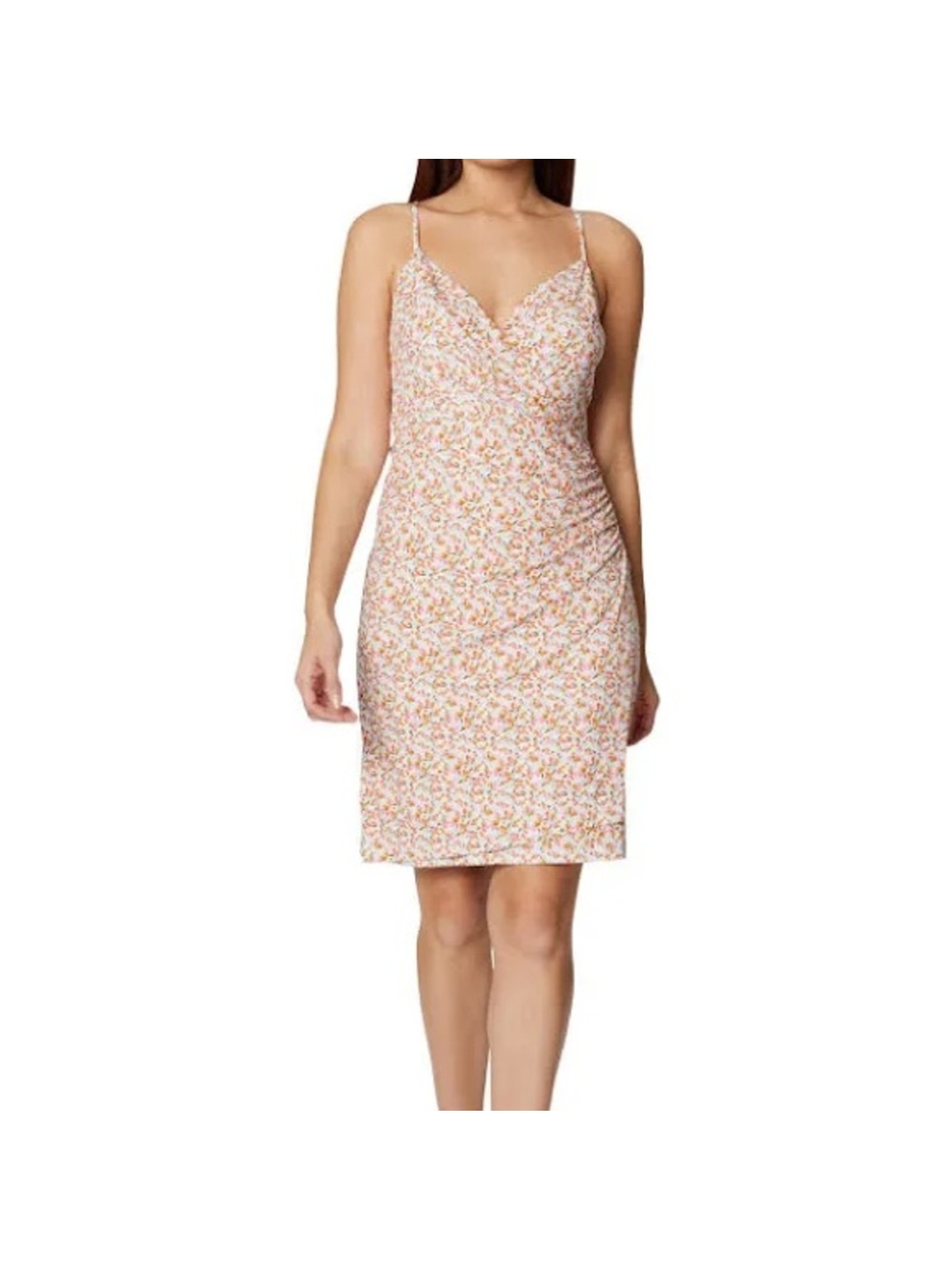 Bcbgeneration Summer Short Faux Wrap Dress Painted Pastel Women’s Sz 8